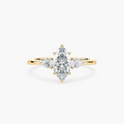 Marquise Cut Three Stone Engagement Ring