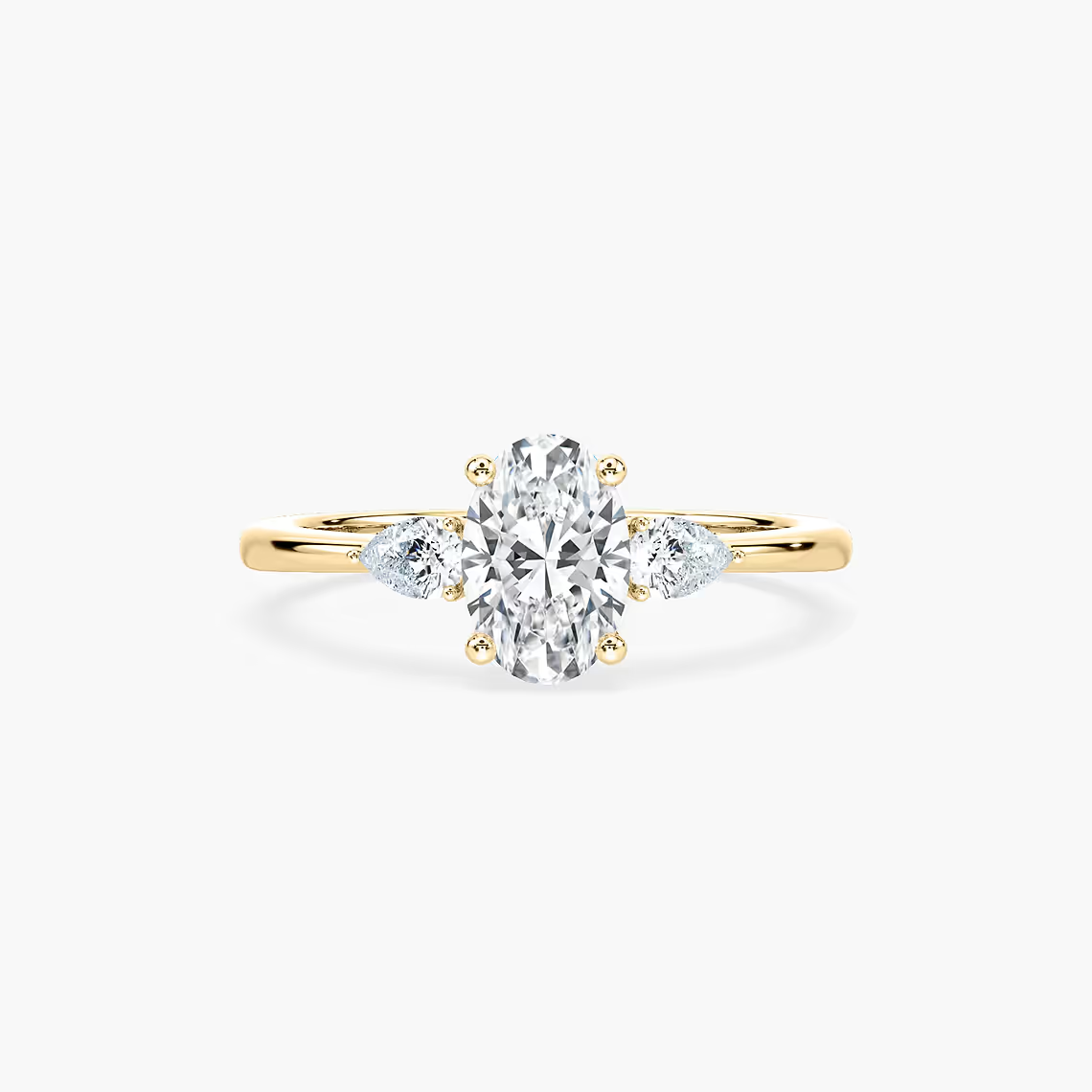 Oval Cut Three Stone Engagement Ring