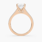 Pavé Set Oval Cut Engagement Ring