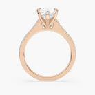 Pavé Set Pear Cut Engagement Ring