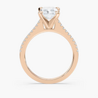 Pavé Set Radiant Cut Engagement Ring