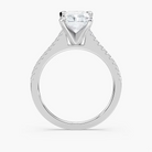 Pavé Set Radiant Cut Engagement Ring