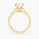 Pavé Set Pear Cut Engagement Ring