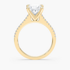 Pavé Set Princess Cut Engagement Ring