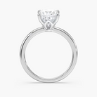 Delicate Four-Prong Princess Cut Solitaire Engagement Ring