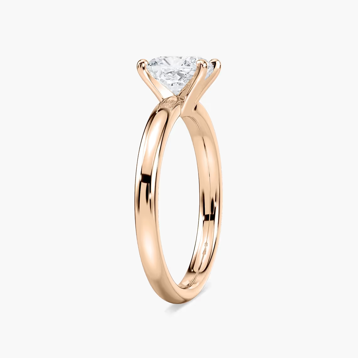 Four-Prong Cushion Solitaire Engagement Ring