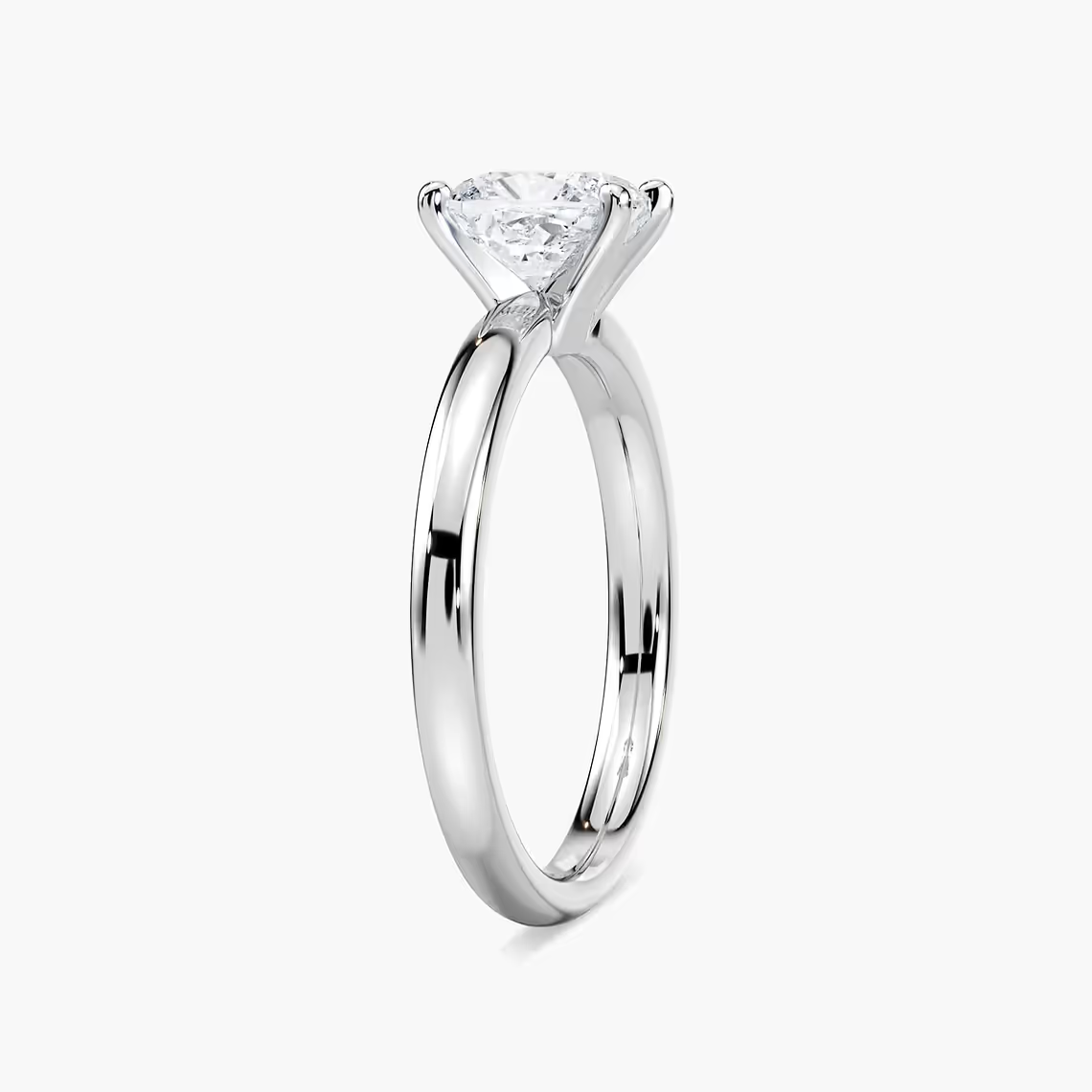 Four-Prong Cushion Solitaire Engagement Ring