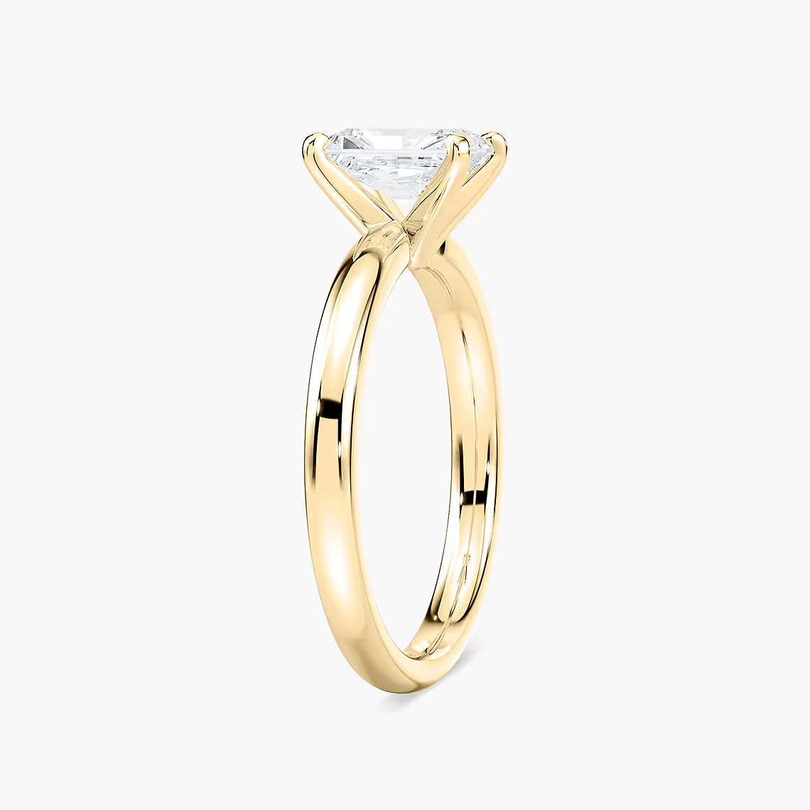 Four-Prong Radiant Cut Solitaire Engagement Ring