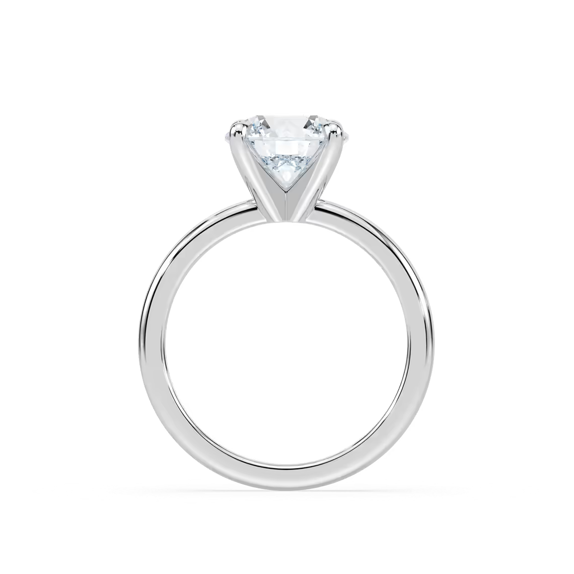 Classic Round Cut Solitaire Engagement Ring