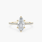 Pavé Set Marquise Cut Engagement Ring