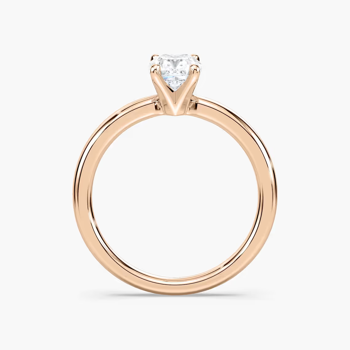 Four-Prong Cushion Solitaire Engagement Ring