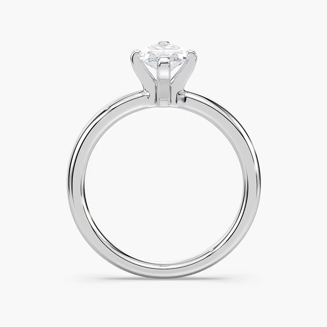 Four-Prong Marquise Cut Solitaire Engagement Ring