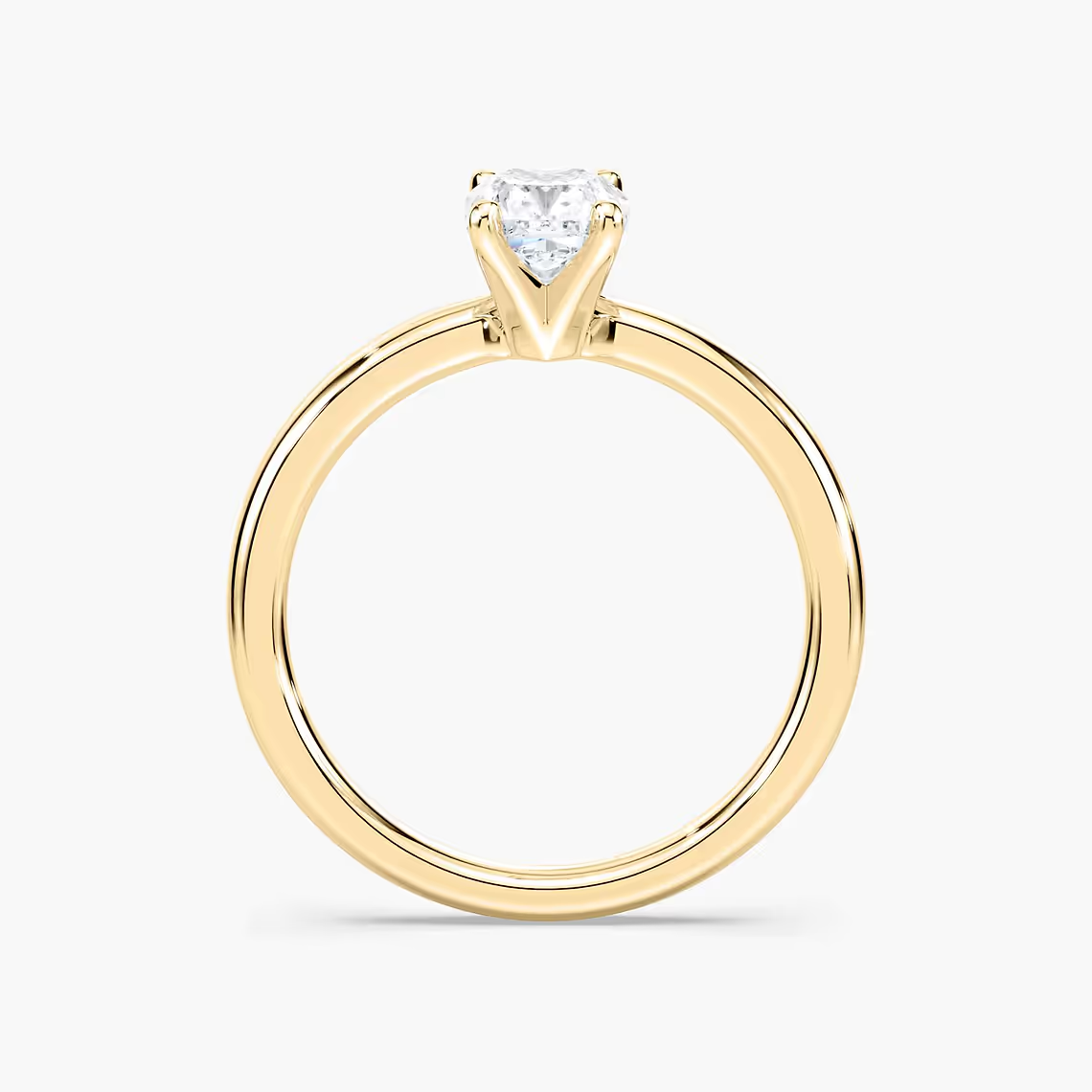 Four-Prong Cushion Solitaire Engagement Ring