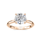 Classic Round Cut Solitaire Engagement Ring