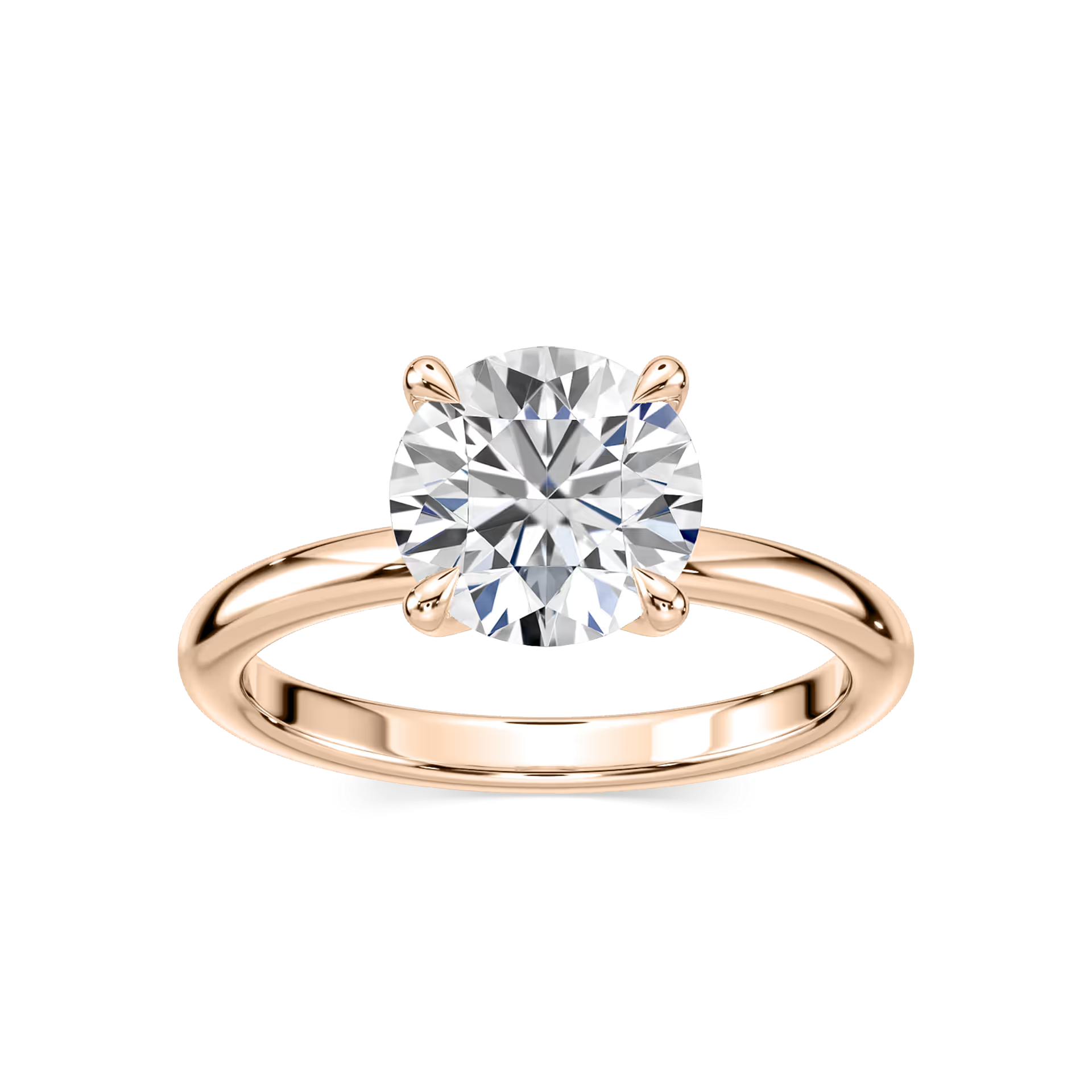 Classic Round Cut Solitaire Engagement Ring