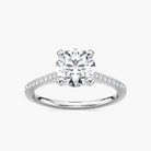 Pavé Set Round Cut Engagement Ring