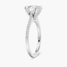 Pavé Set Round Cut Engagement Ring
