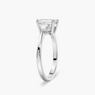 Emerald Cut Three Stone Engagement Ring