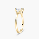 Emerald Cut Three Stone Engagement Ring