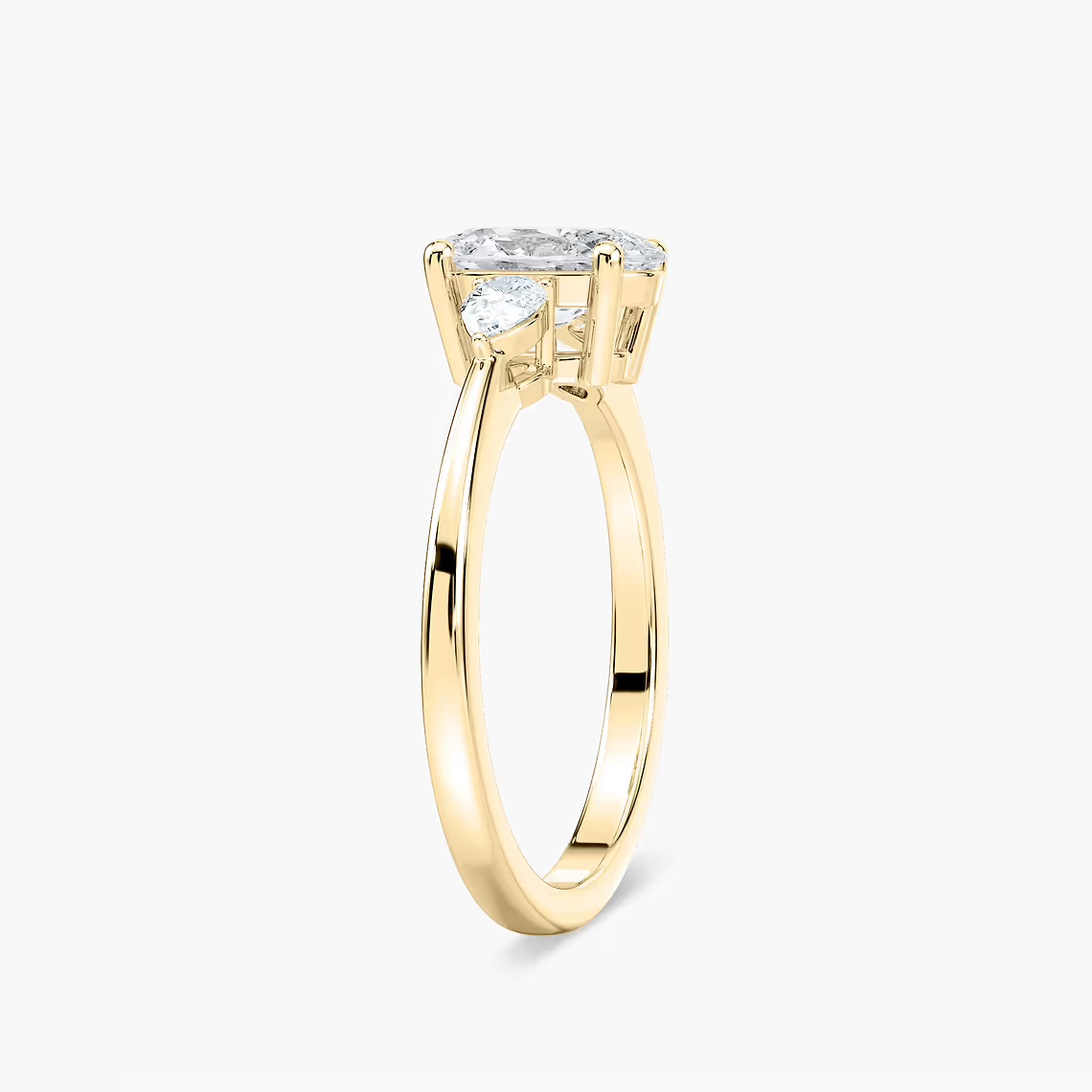 Oval Cut Three Stone Engagement Ring