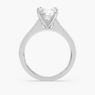 Pavé Set Round Cut Engagement Ring