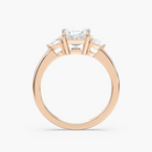 Princess Cut Three Stone Engagement Ring