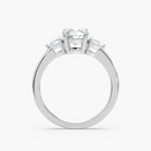 Round Cut Three Stone Engagement Ring