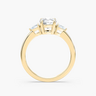 Round Cut Three Stone Engagement Ring