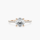 Pavé Set Round Cut Engagement Ring