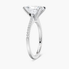 Pavé Set Radiant Cut Engagement Ring