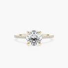 Pavé Set Round Cut Engagement Ring