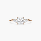 Princess Cut Three Stone Engagement Ring