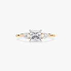 Princess Cut Three Stone Engagement Ring
