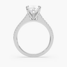 Pavé Set Pear Cut Engagement Ring
