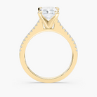 Pavé Set Radiant Cut Engagement Ring